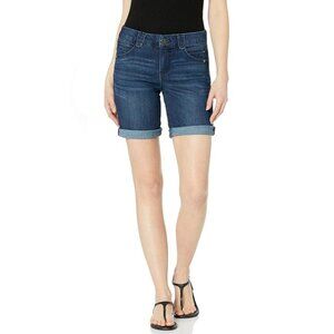 Democracy womens "Ab"solution 6" Cuffed Denim Short Sz 6- New